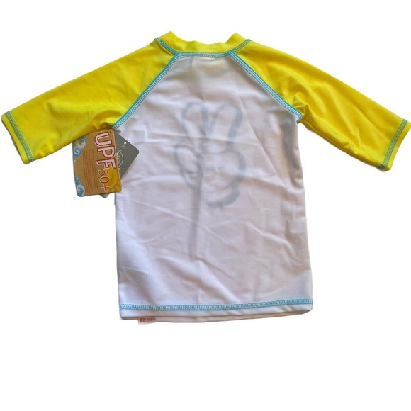 NWT Disney Store Mickey Mouse Rash Guard Top Swim Shirt UPF 50+, Size 4 - Picture 2 of 5